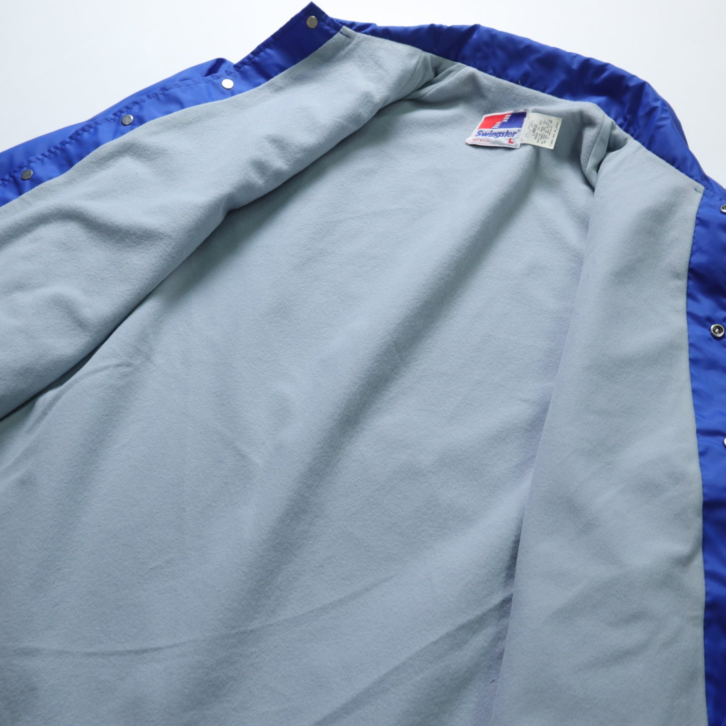 90s American-made Swingster River Bluffs Council Girl Scouts Royal Blue Windproof Coach Jacket
