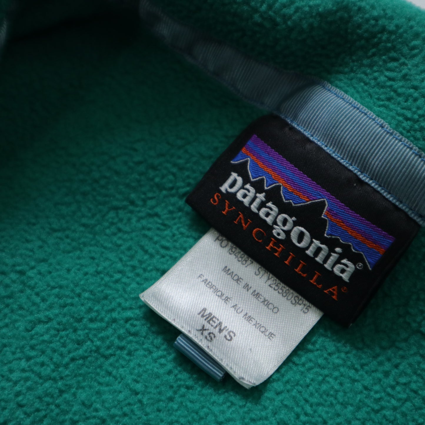 90s Patagonia SYNCHILLA 綠色抓毛絨套頭衫