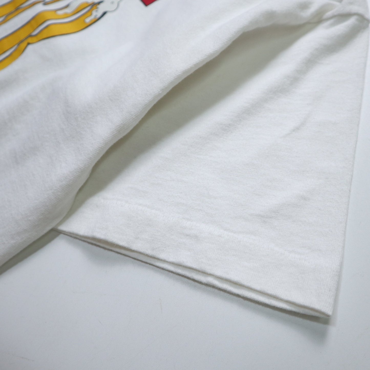 90s 加拿大製 BEER 幽默字語 白色純棉tee - 富士鳥古著
