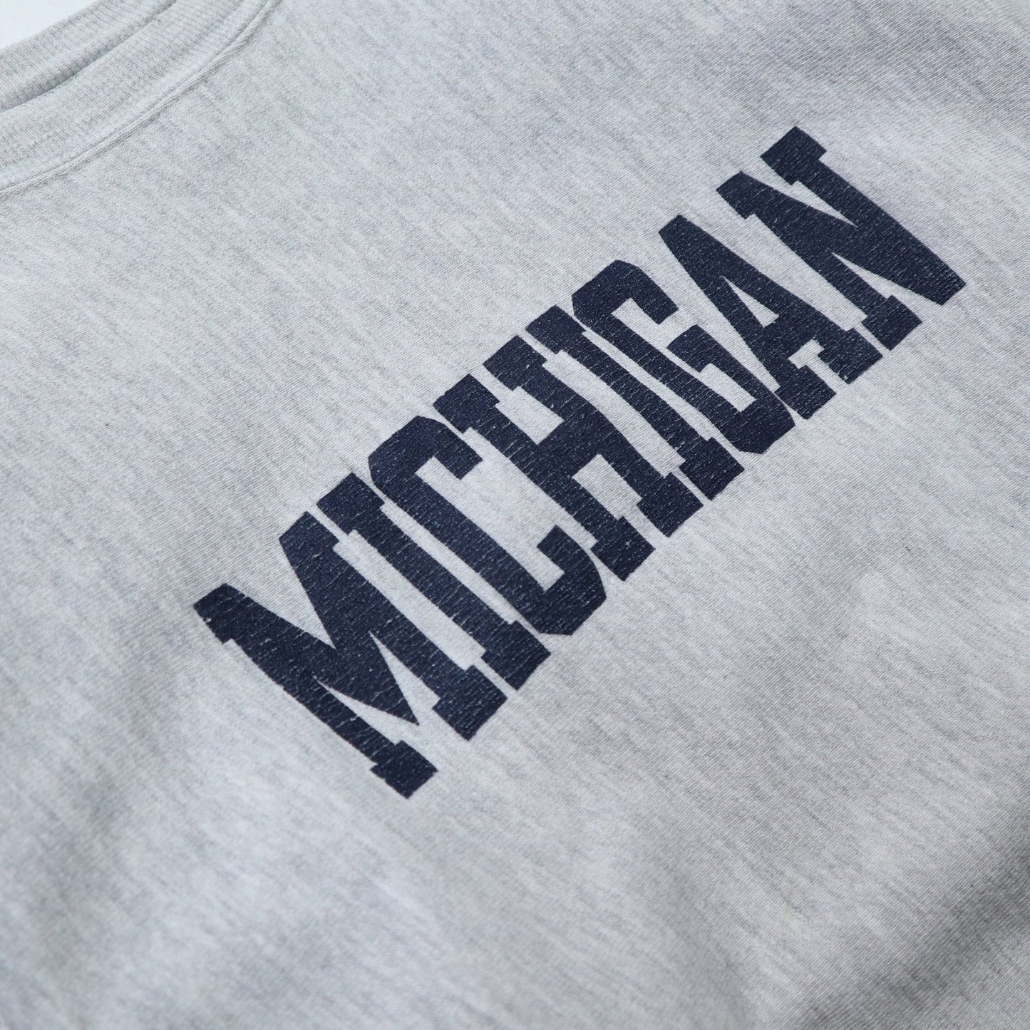 90s Champion 美國製 Reverse Weave Michigan 灰色衛衣 - 富士鳥古著