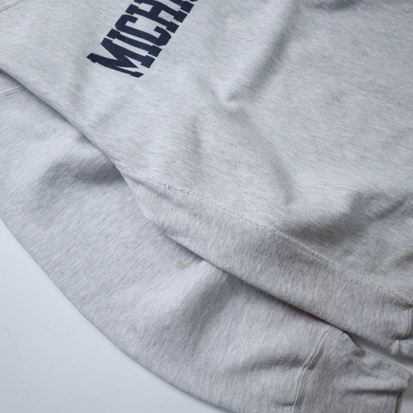 90s Champion 美國製 Reverse Weave Michigan 灰色衛衣 - 富士鳥古著