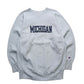 90s Champion 美國製 Reverse Weave Michigan 灰色衛衣 - 富士鳥古著