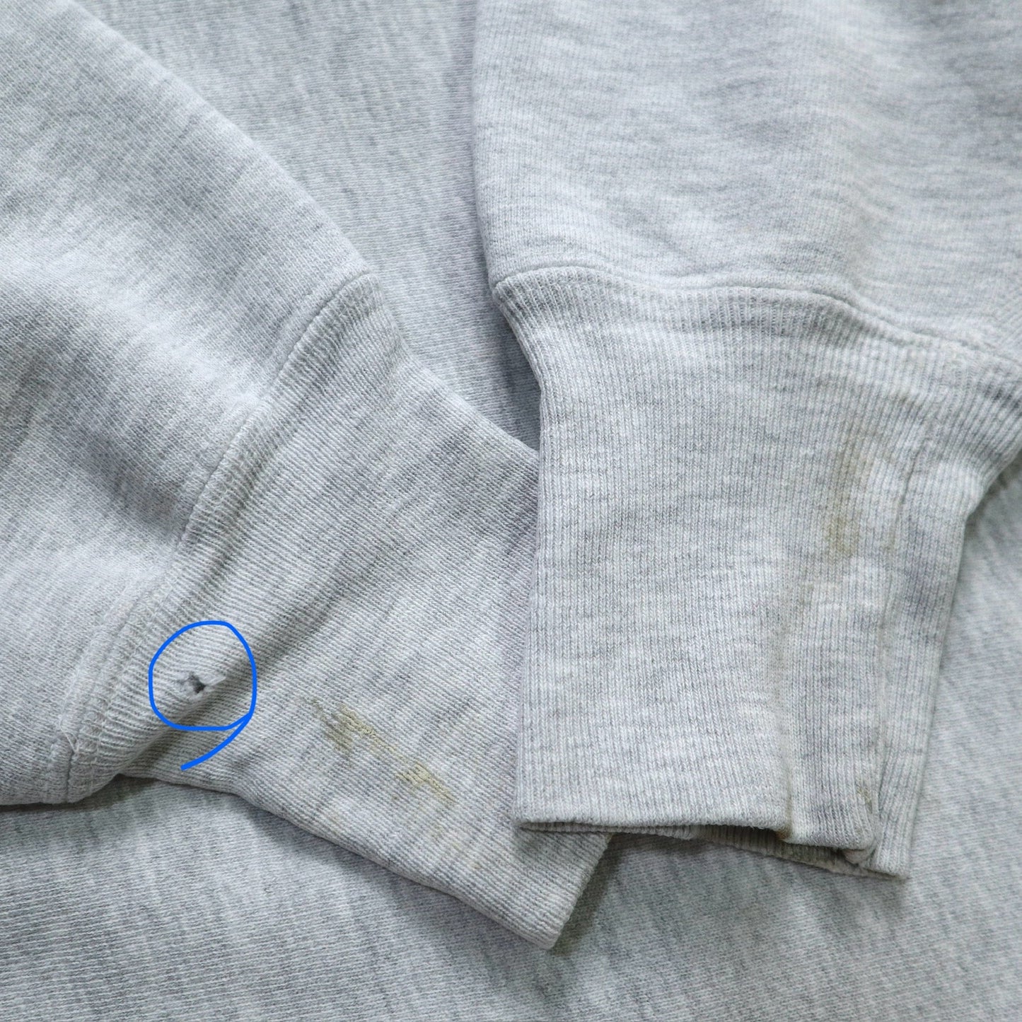 90s Champion 美國製 Reverse Weave Michigan 灰色衛衣 - 富士鳥古著