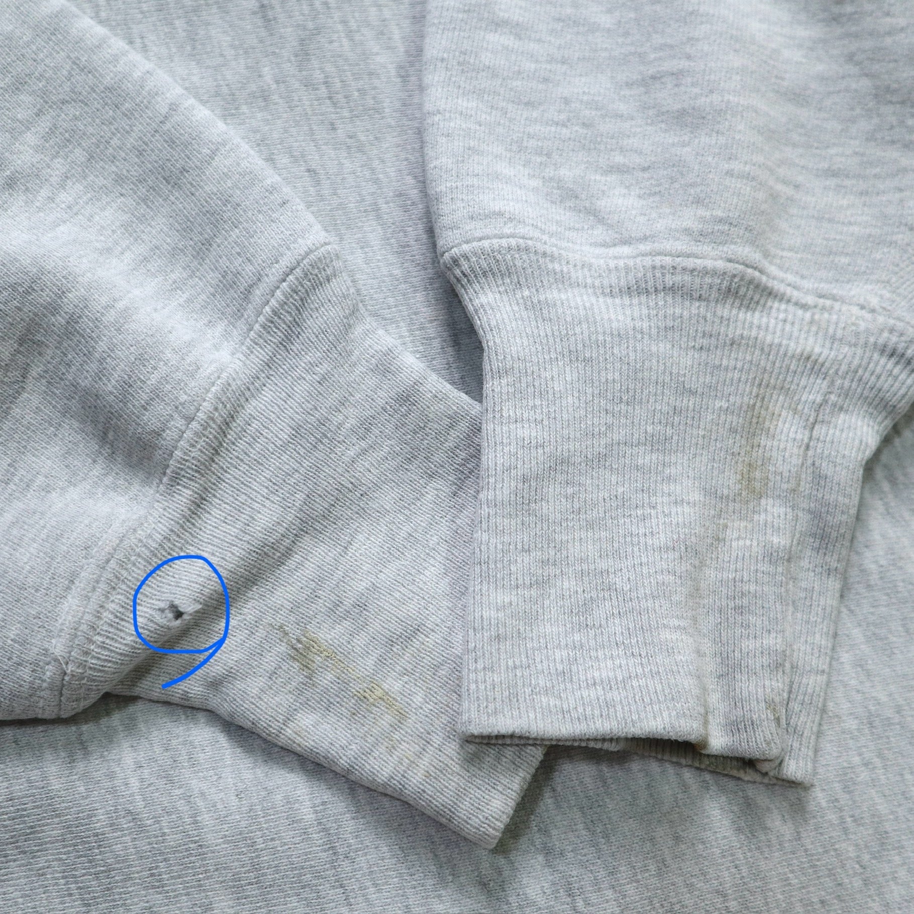 90s Champion 美國製 Reverse Weave Michigan 灰色衛衣 - 富士鳥古著