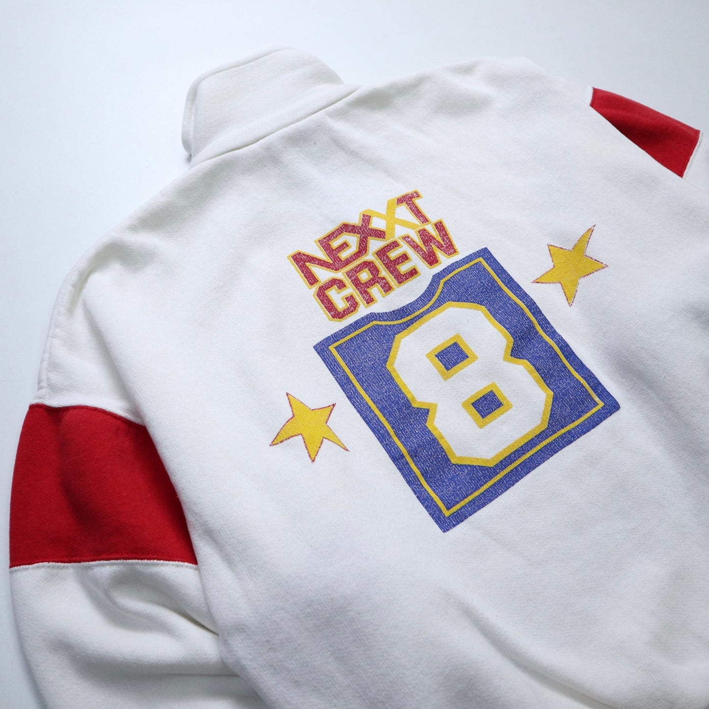 90s Crew Team 划船隊拼色半拉鍊運動衛衣 - 富士鳥古著