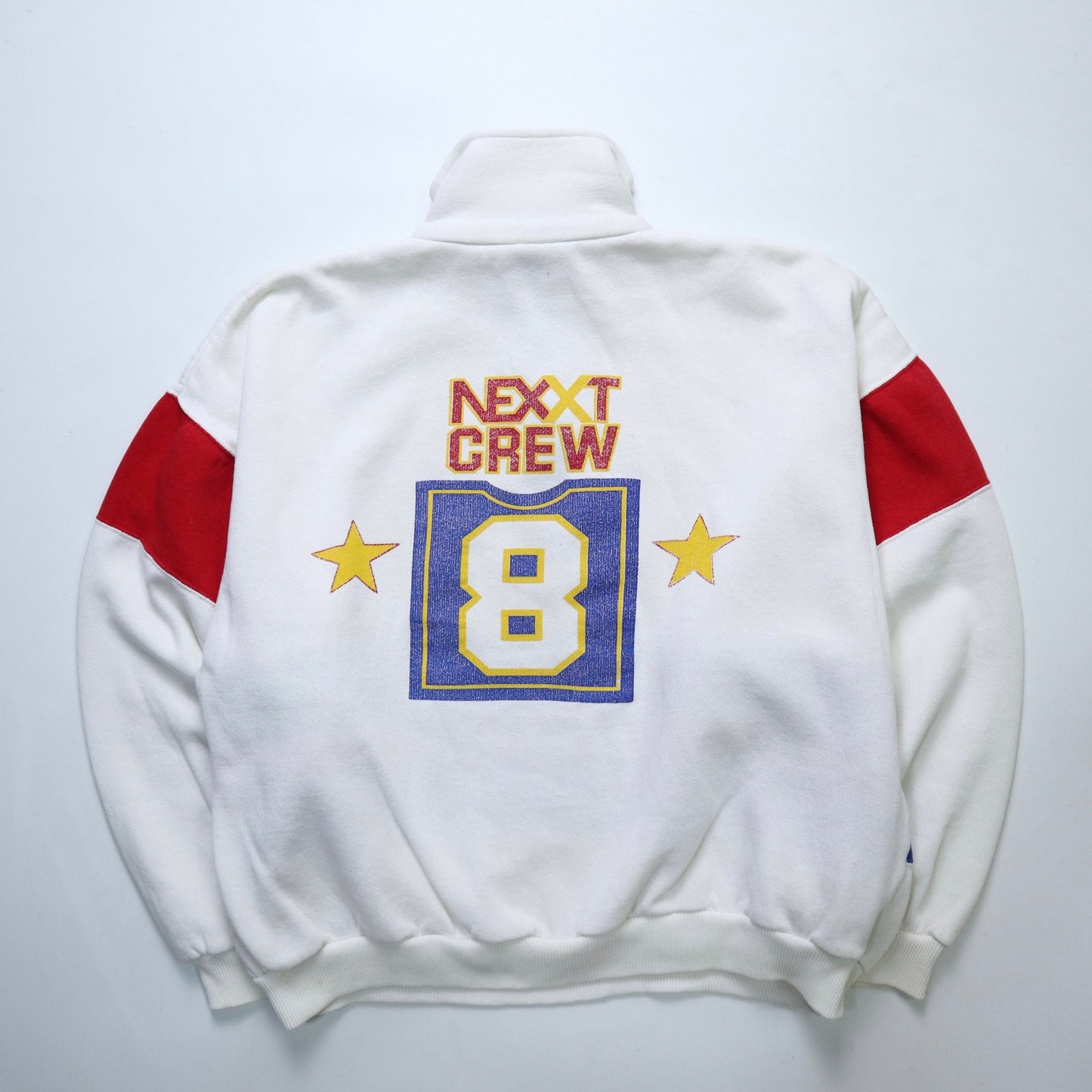 90s Crew Team 划船隊拼色半拉鍊運動衛衣 - 富士鳥古著