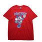 90s 美國製 Disney Mickey Mouse 紅色膠印tee - 富士鳥古著