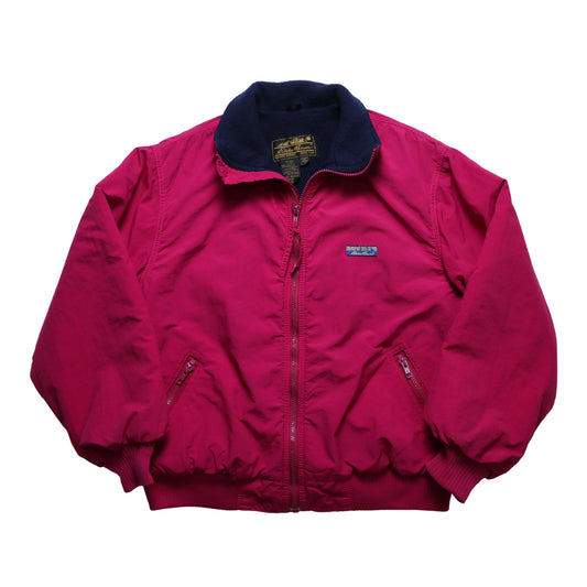 90s EDDIE BAUER 美國製 桃粉色防風保暖外套 - 富士鳥古著