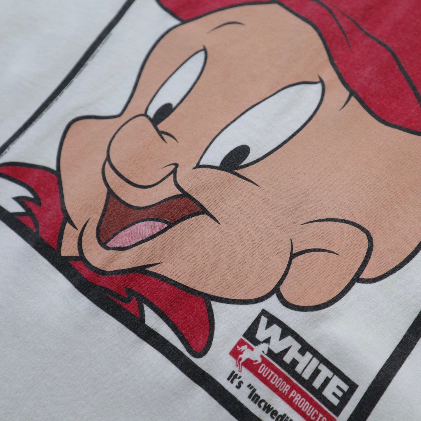 90s 美國製 華納兄弟"Elmer Fudd"tee - 富士鳥古著