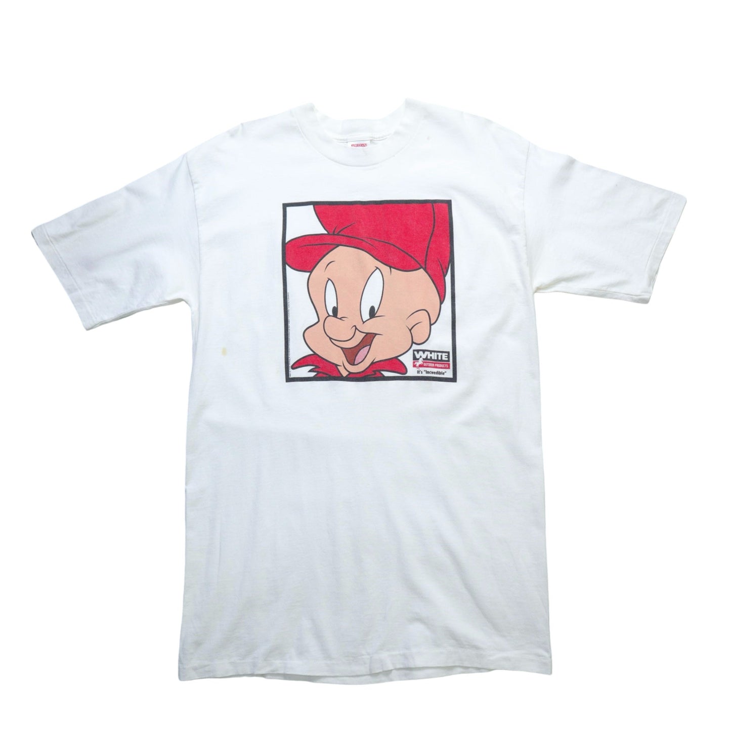 90s 美國製 華納兄弟"Elmer Fudd"tee - 富士鳥古著