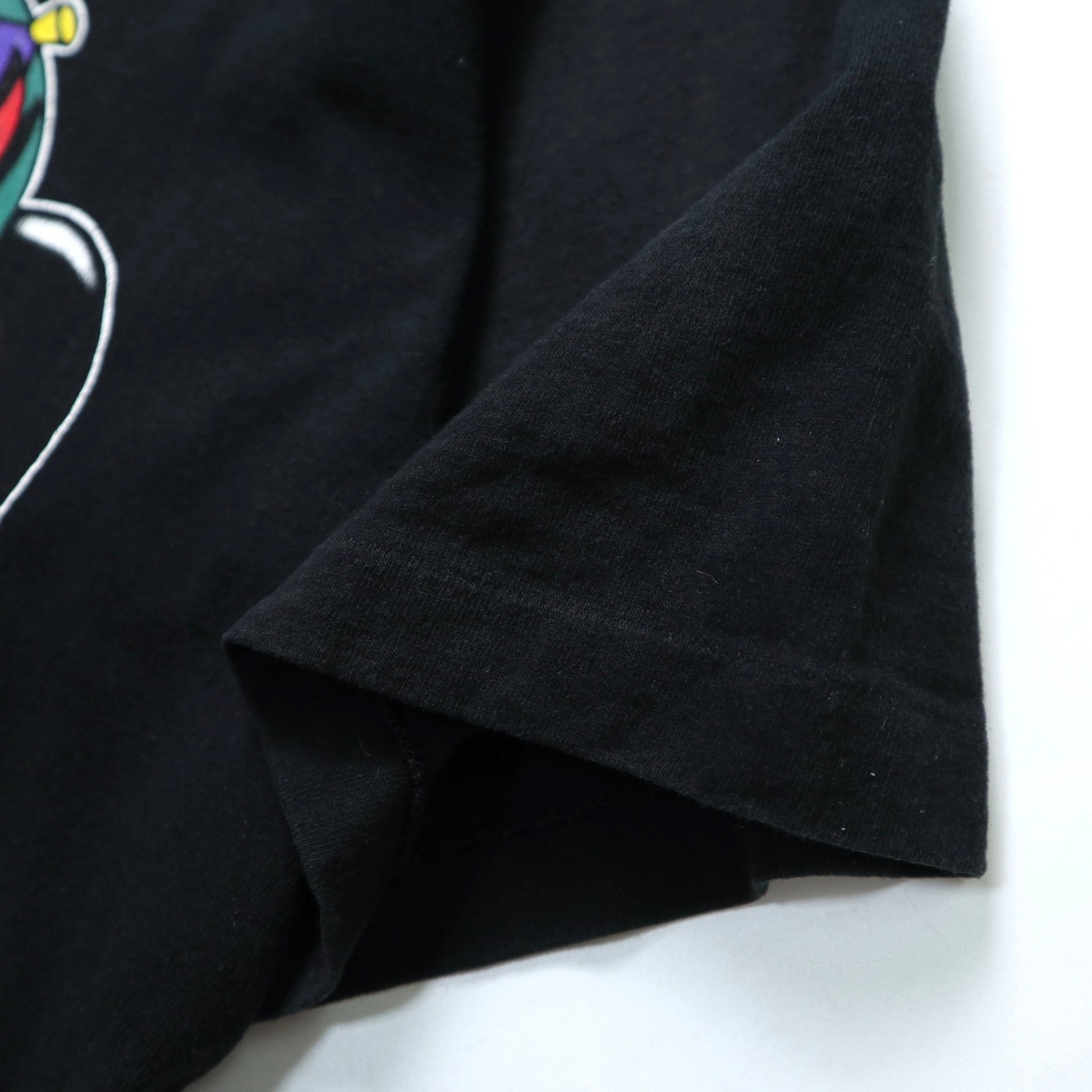 90s 美國製 Hip - Hop Mickey黑色純棉膠印tee - 富士鳥古著