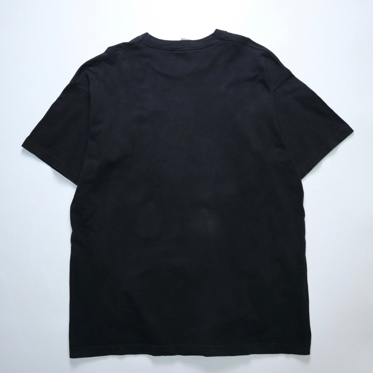 90s 美國製 Hip - Hop Mickey黑色純棉膠印tee - 富士鳥古著