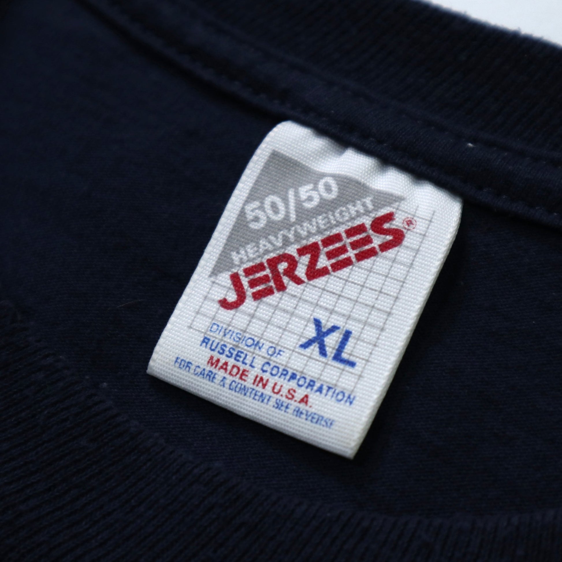 90s Jerzees 美國製 MG Car Club 深藍色膠印tee - 富士鳥古著