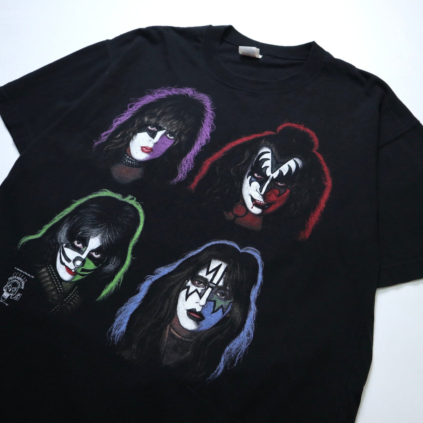 90s Kiss band 四人臉譜樂團tee - 富士鳥古著