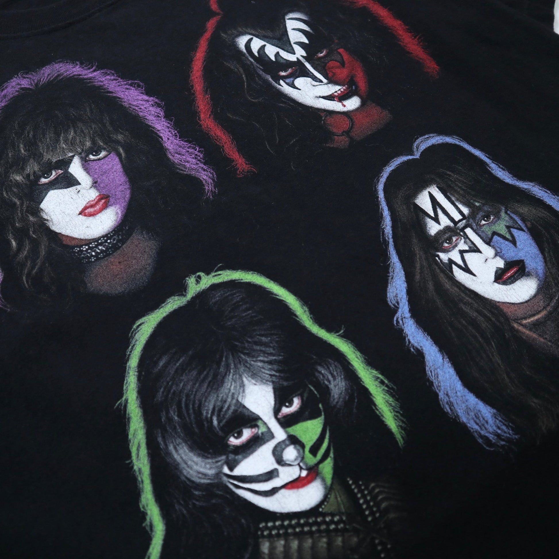 90s Kiss band 四人臉譜樂團tee - 富士鳥古著