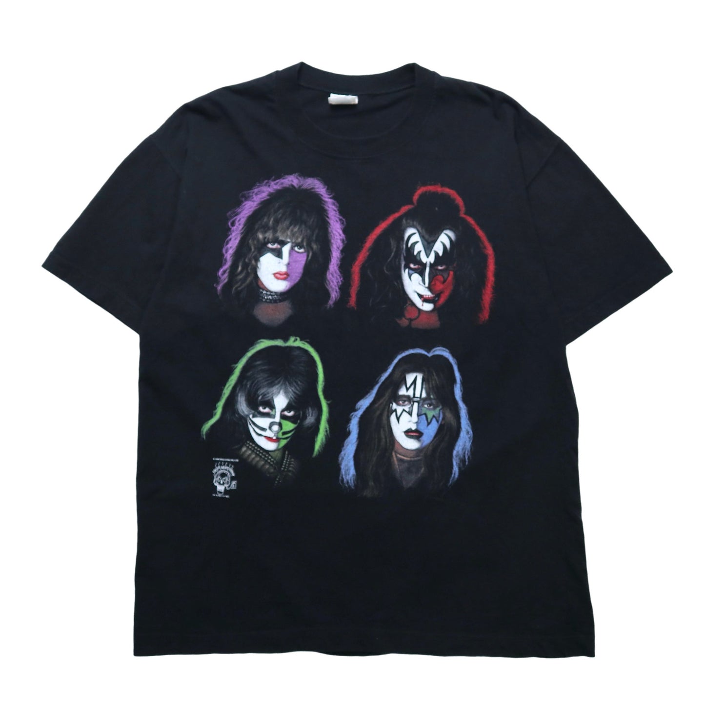 90s Kiss band 四人臉譜樂團tee - 富士鳥古著