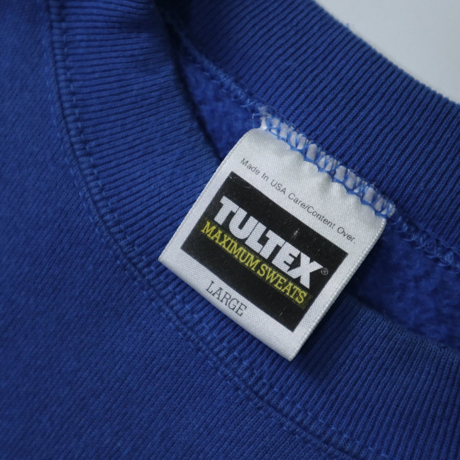 90s 美國製 Looney Tunes Taz 寶藍色聖誕老人衛衣 - 富士鳥古著