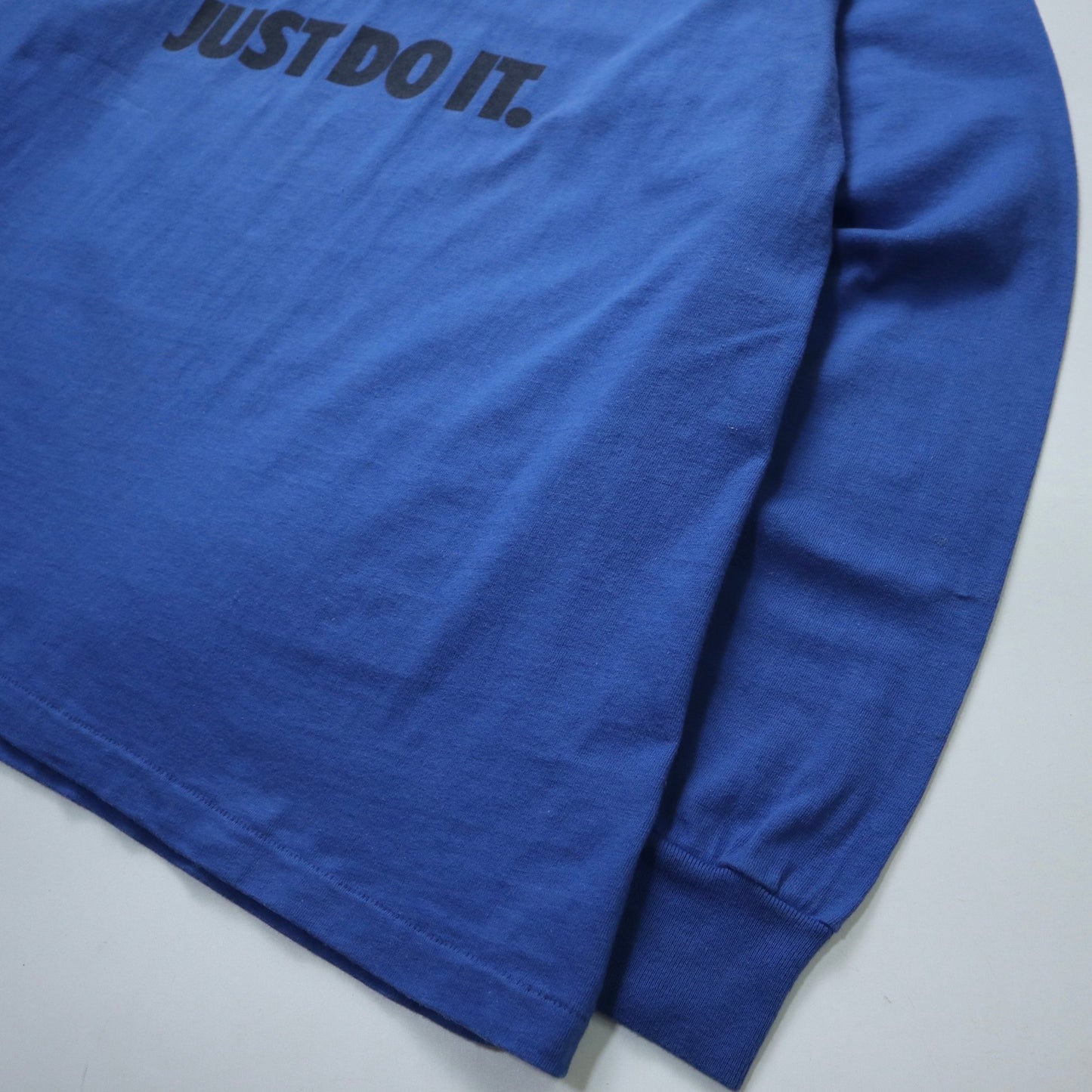 90s NIKE 美國製 Just Do it 藍色純棉上衣 - 富士鳥古著