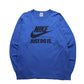 90s NIKE 美國製 Just Do it 藍色純棉上衣 - 富士鳥古著