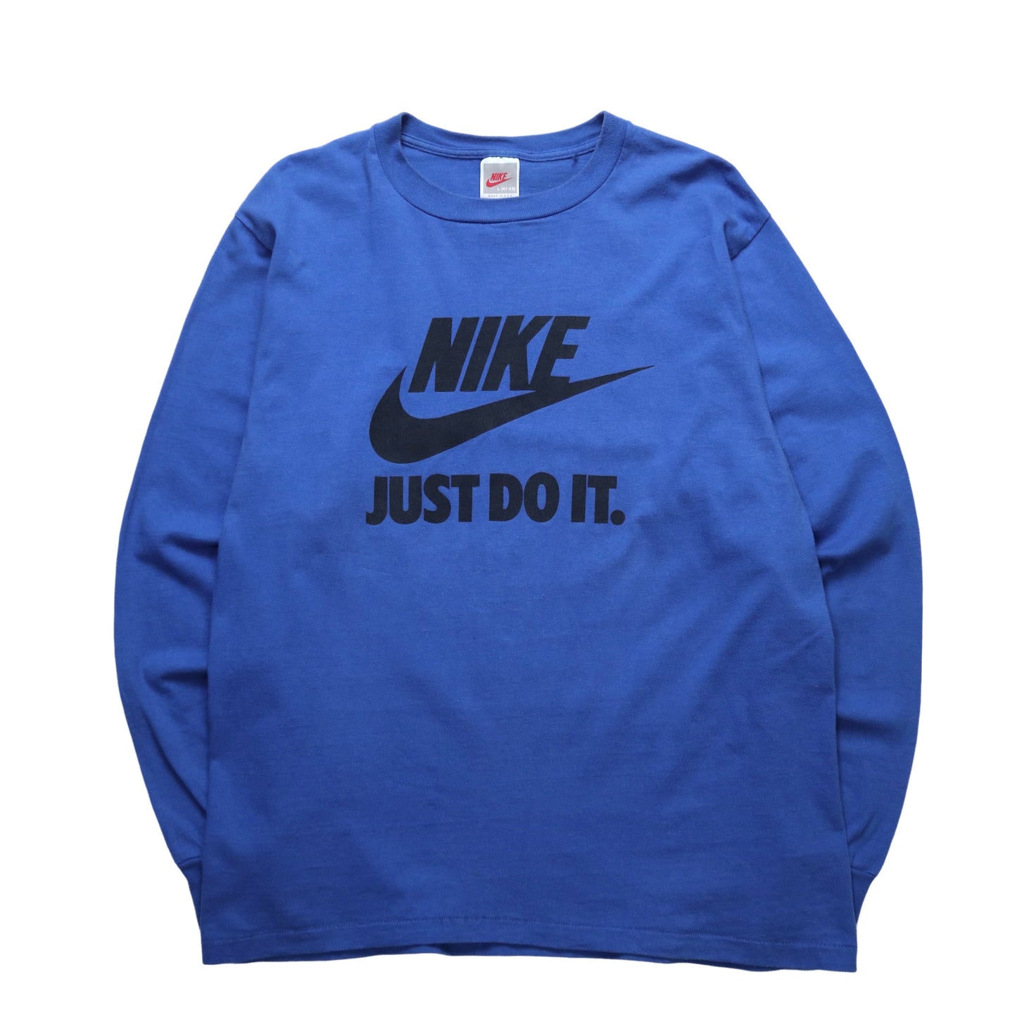 90s NIKE 美國製 Just Do it 藍色純棉上衣 - 富士鳥古著
