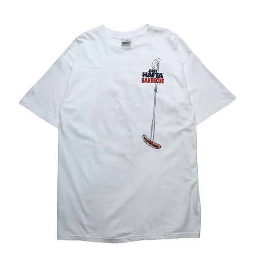 90s 美國製 "就是得烤肉"幽默標語tee - 富士鳥古著