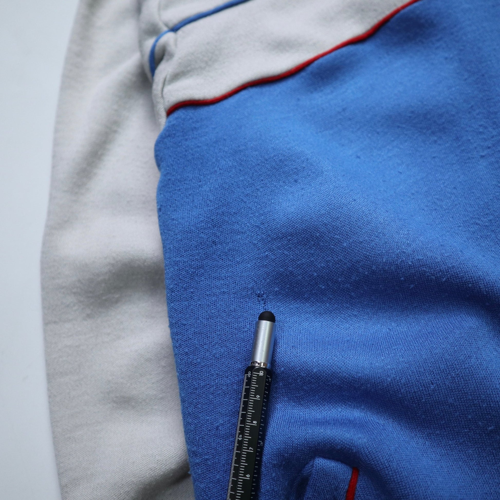 90s Track&Court 台灣製 藍灰拼色運動外套 - 富士鳥古著