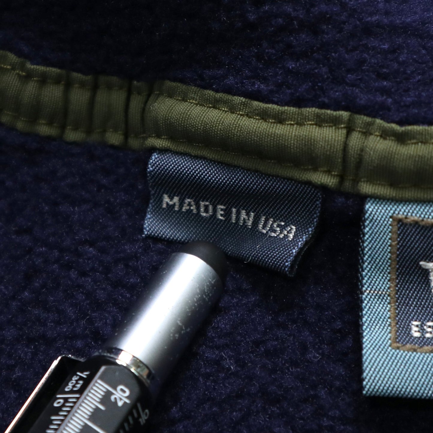 90s Woolrich 美國製 藏青色素面抓毛絨套頭衫 - 富士鳥古著