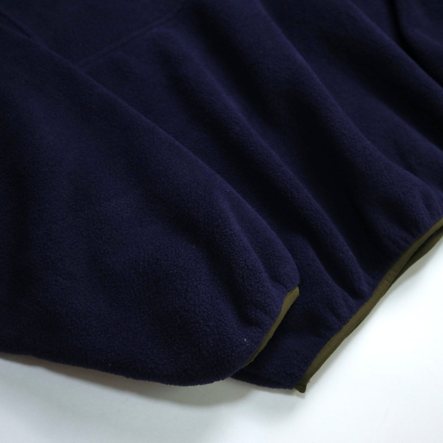 90s Woolrich 美國製 藏青色素面抓毛絨套頭衫 - 富士鳥古著