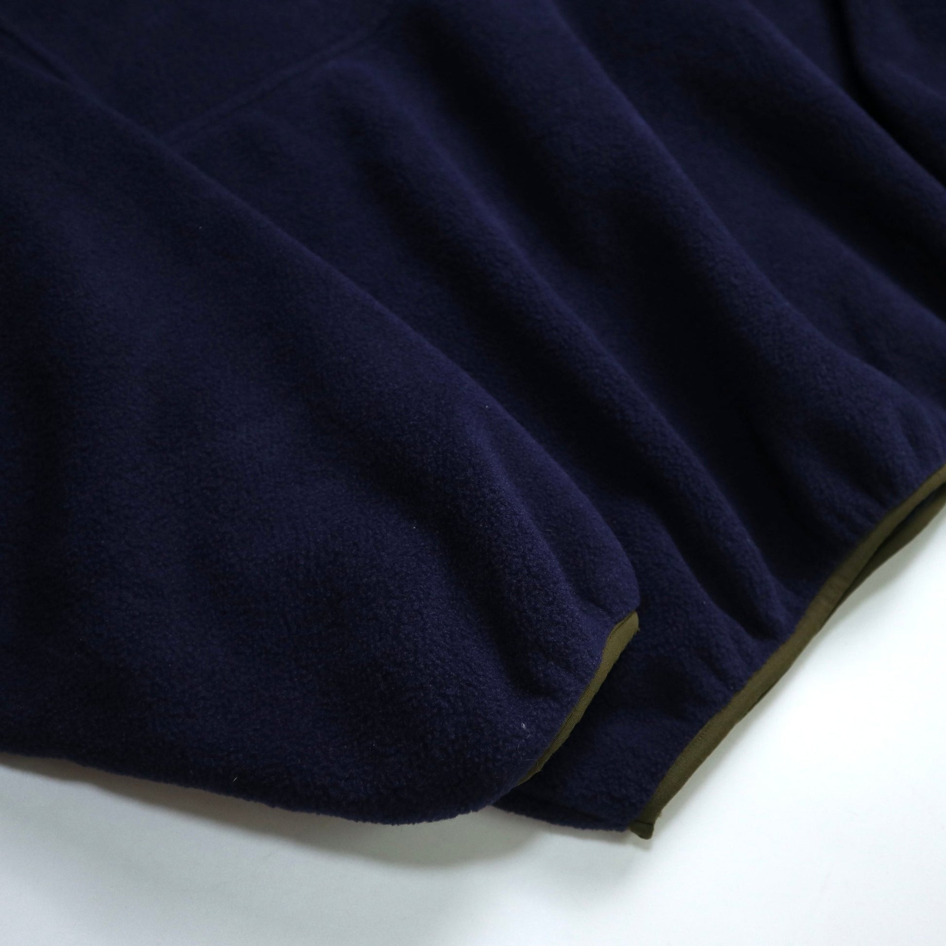 90s Woolrich 美國製 藏青色素面抓毛絨套頭衫 - 富士鳥古著