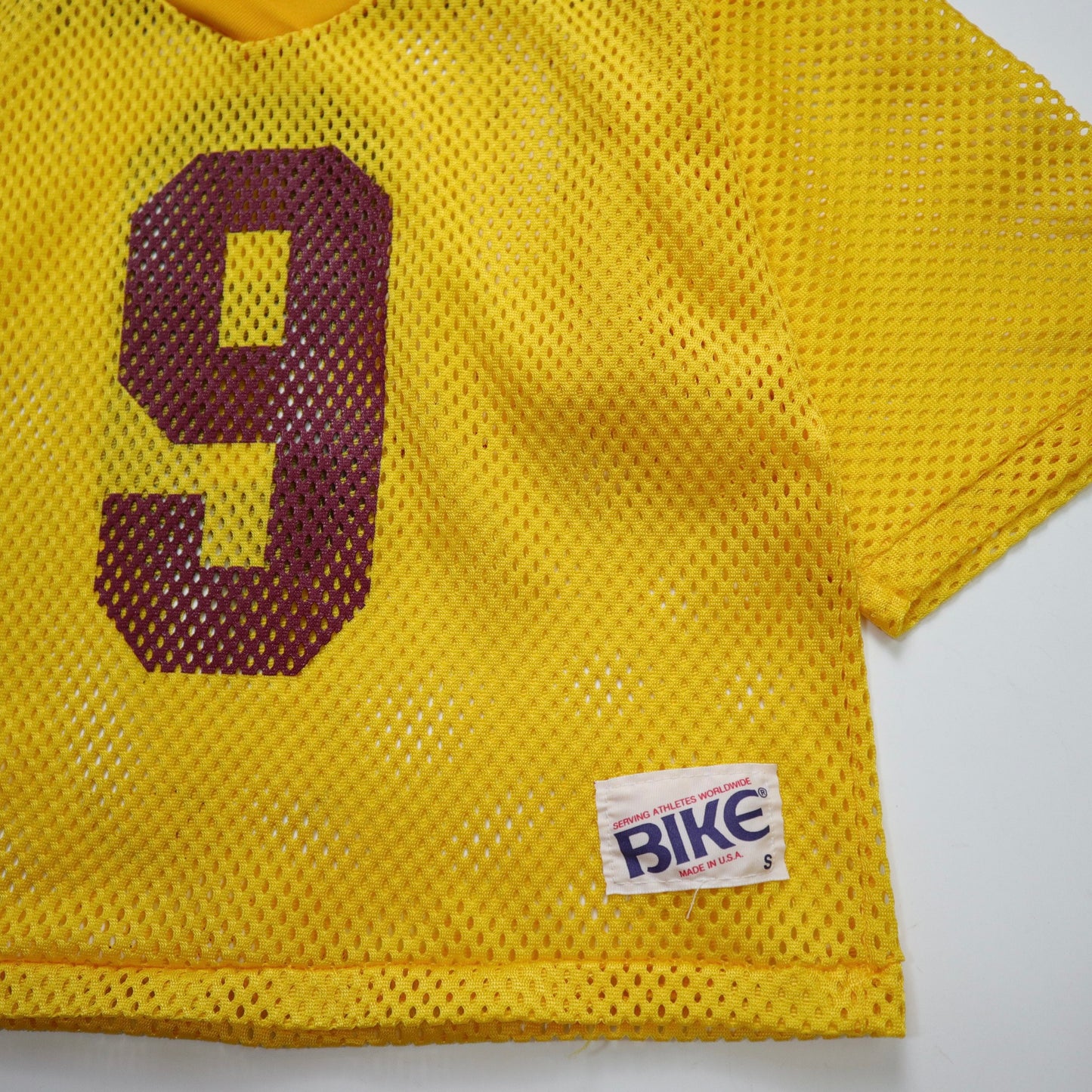 80s American-made BIKE Wonder woman yellow American football net jersey