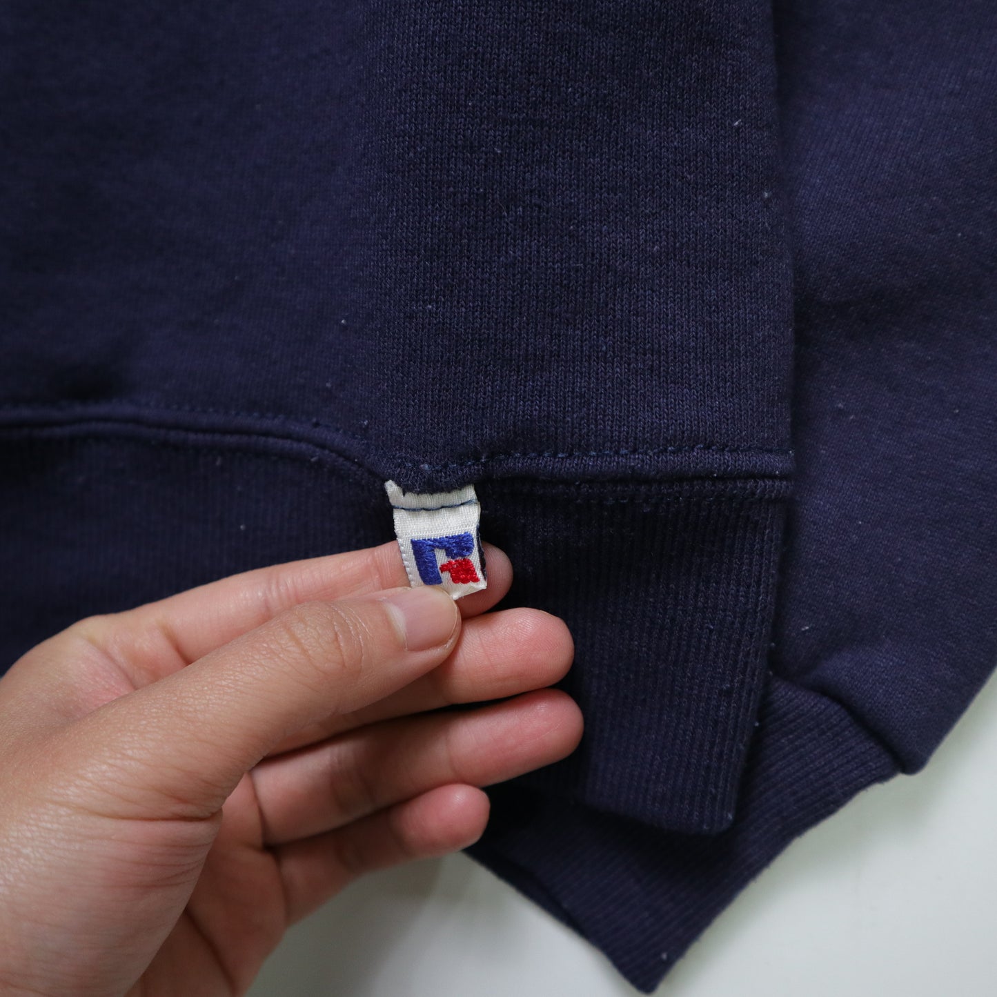 80s RUSSELL 美國製 藍紫色素面衛衣
