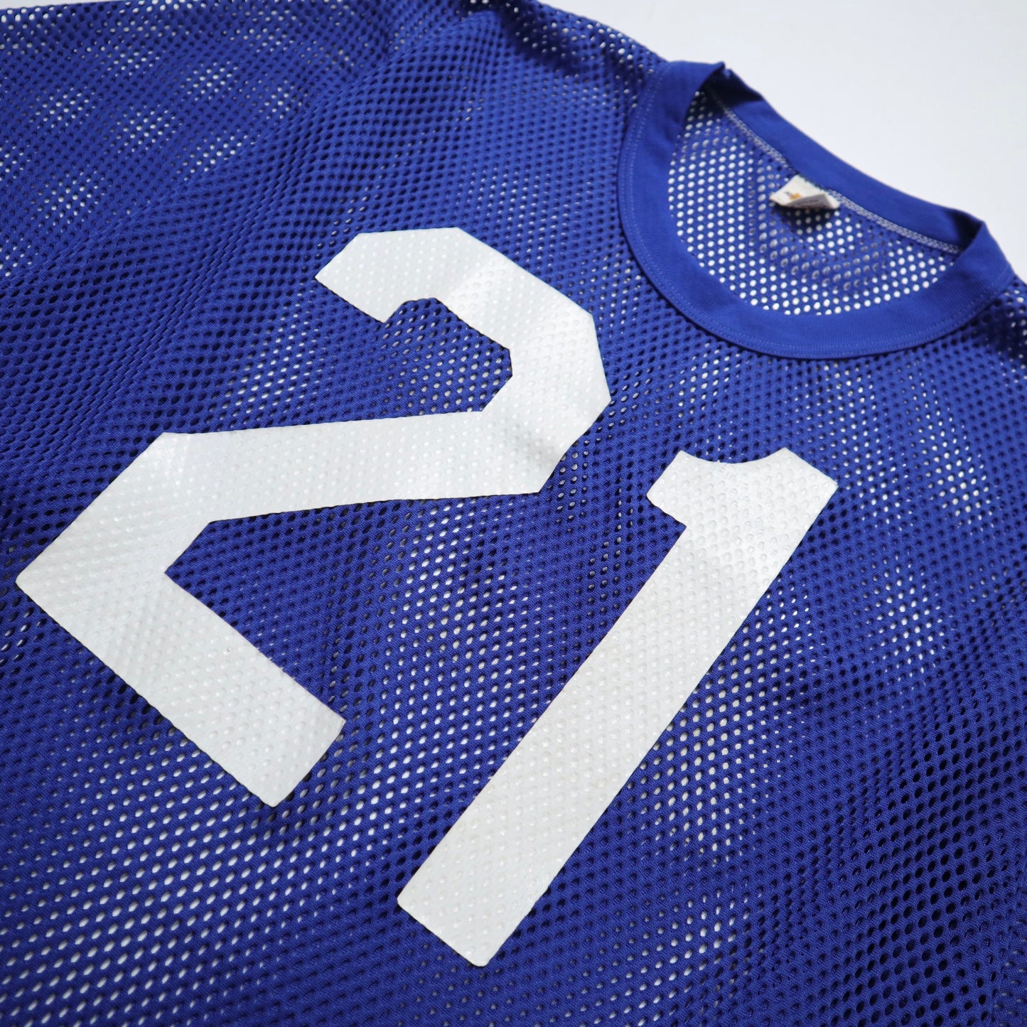 70-80s Russell American-made royal blue American football net jersey
