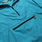 80s LLBean USA made aqua nylon pullover windproof blouse