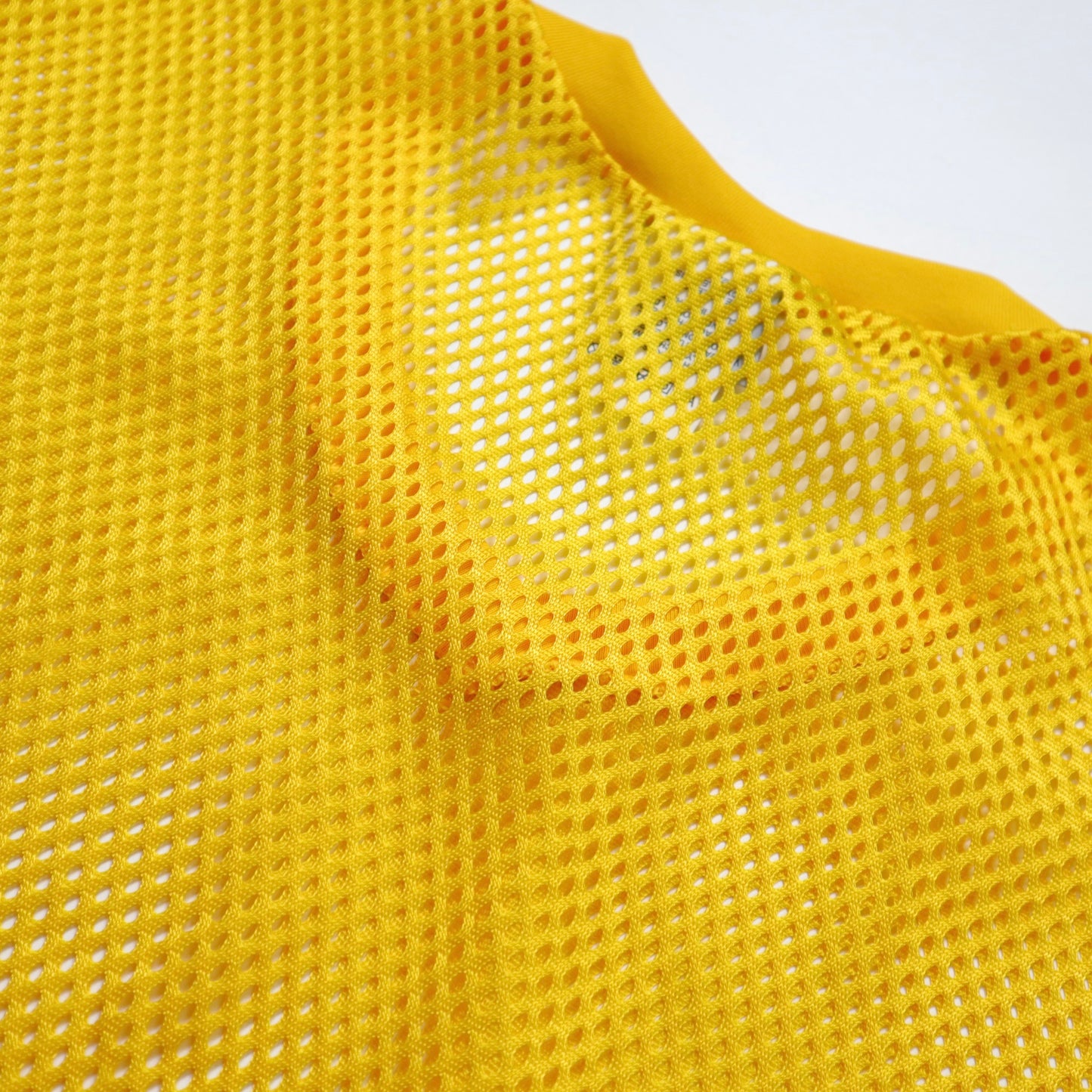 80s BIKE American-made yellow plain American football net jersey
