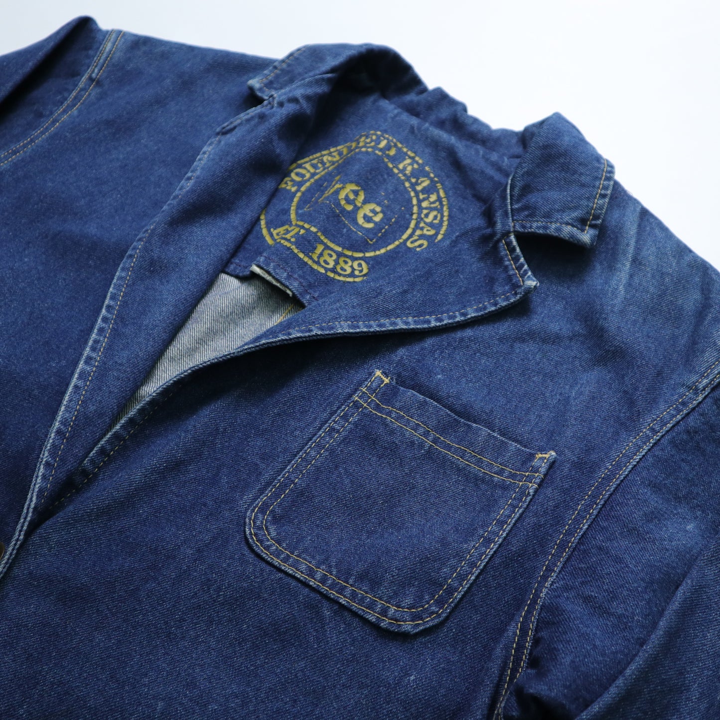 1980s LEE American-made dark denim jacket