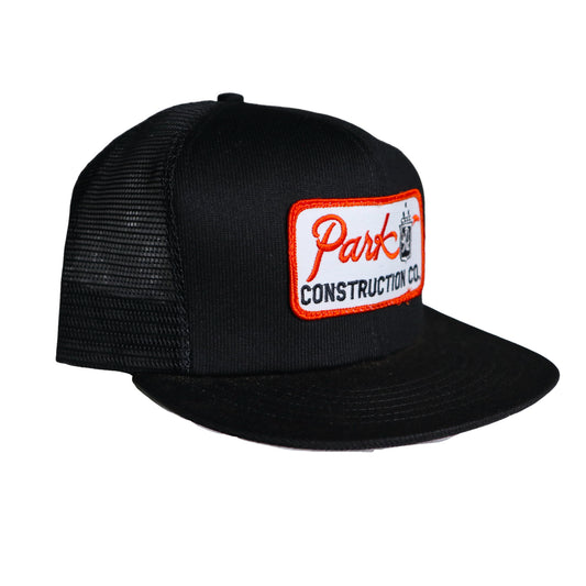 80-90s 美國製 Construction 黑色卡車司機網帽