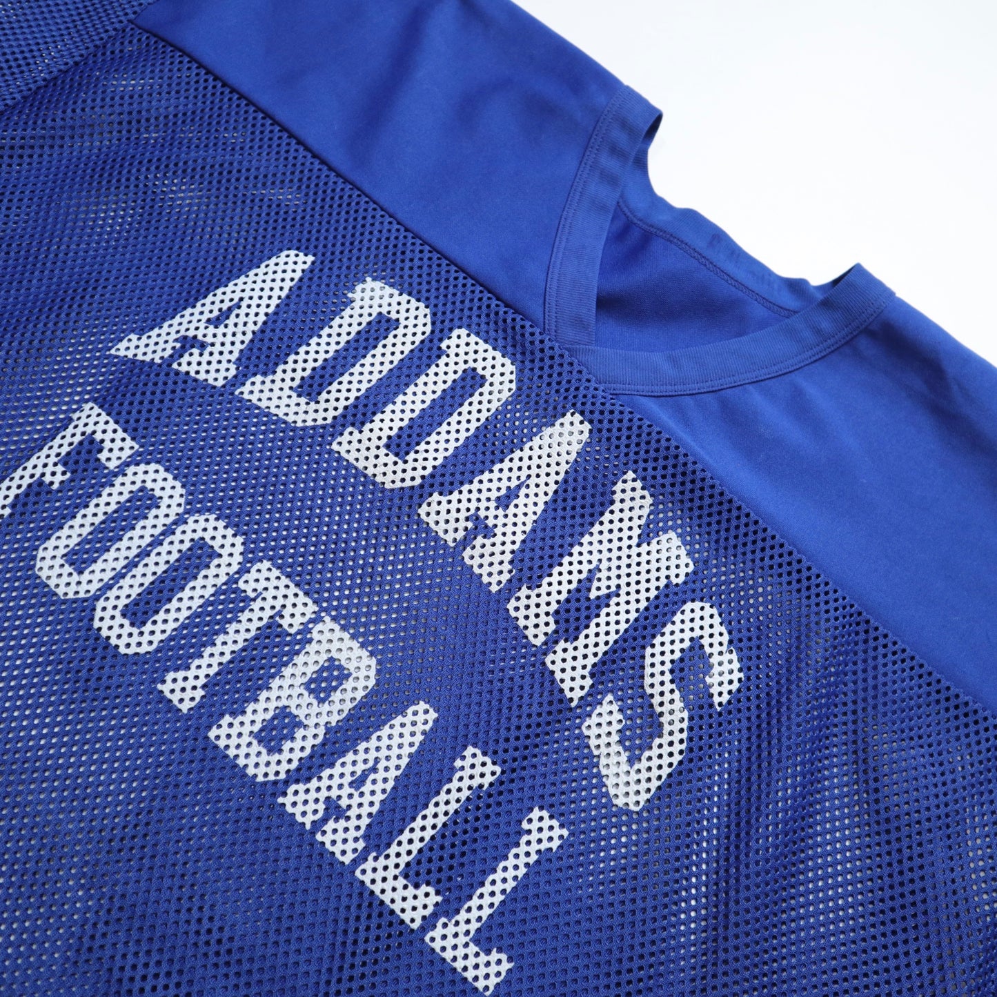 90s Russell 墨西哥製 Addams Football 寶藍色美式足球網洞衣