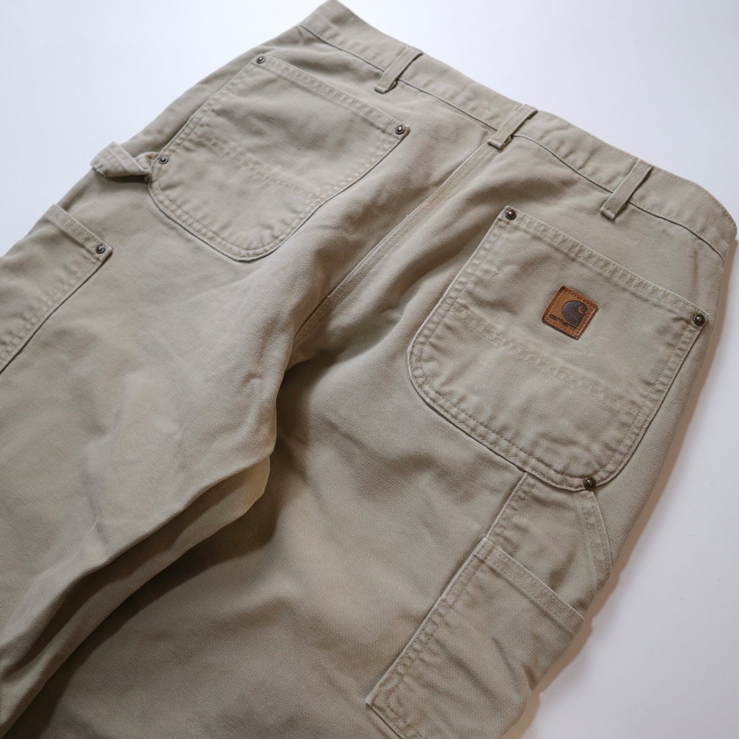 (33W) Carhartt American-made Double knee light khaki work pants
