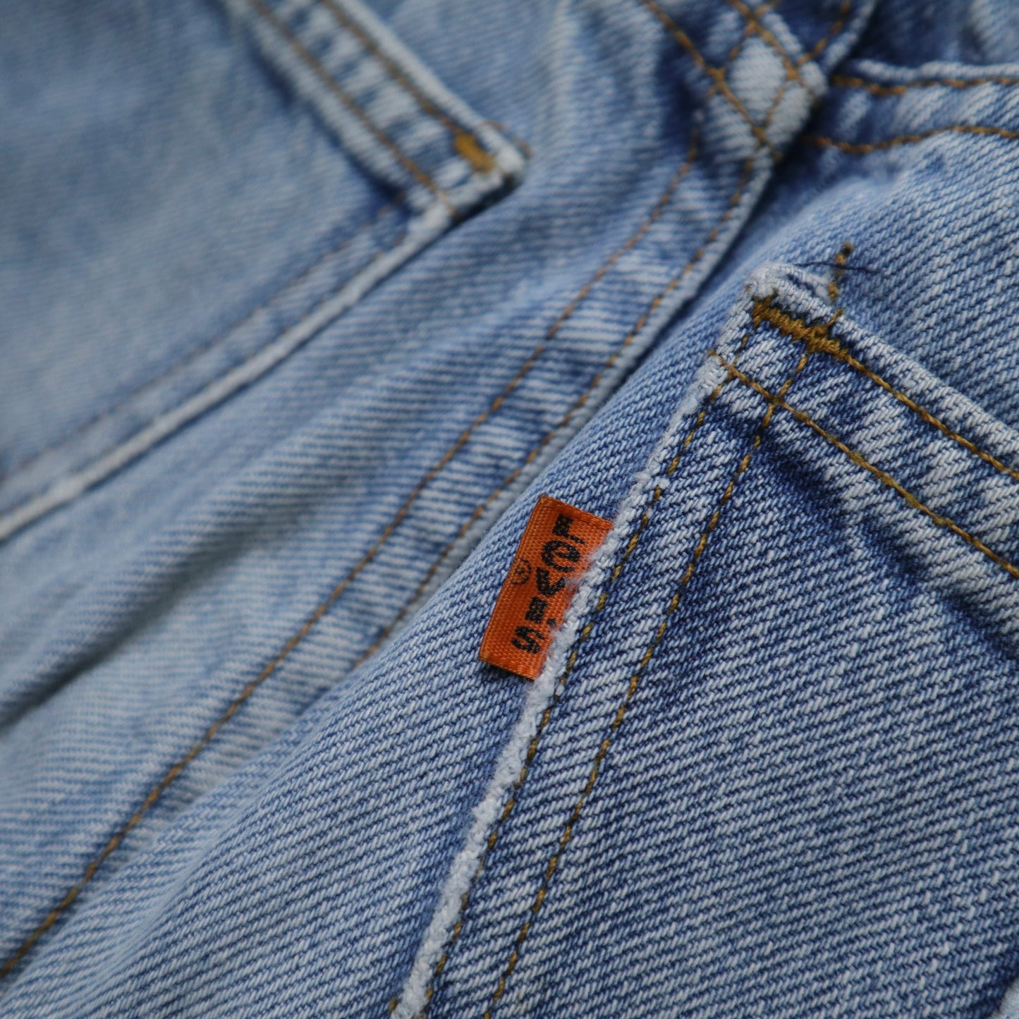 (24-25W) 70s Levi’s 美國製 橘標 手繪圖騰喇叭褲 Talon42拉鍊