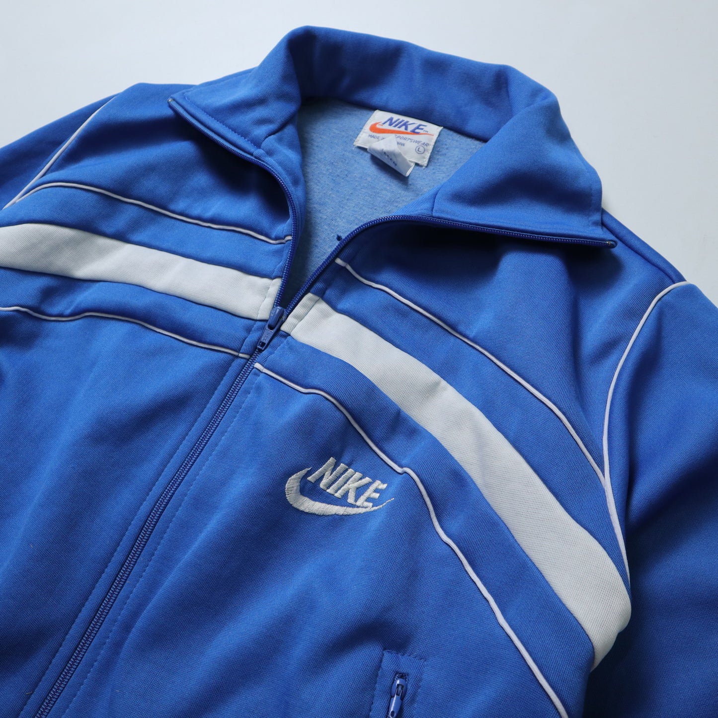 1970s NIKE 台灣製 藍白拼色運動外套