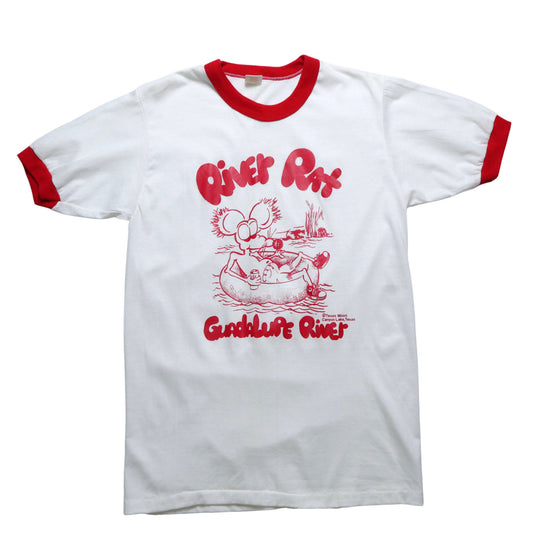 80年代 アメリカ製 グアダルーペ川ネズミパイピング Tシャツ