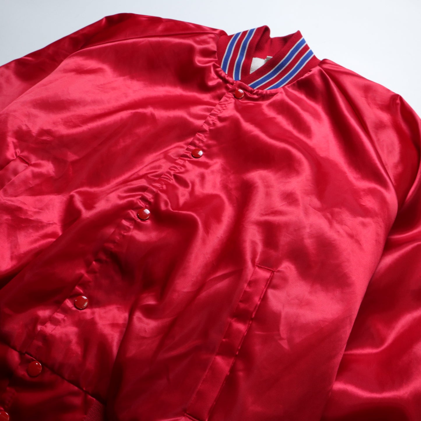 80s American-made Nabisco RITZ Crackers Jukebox red windproof baseball jacket
