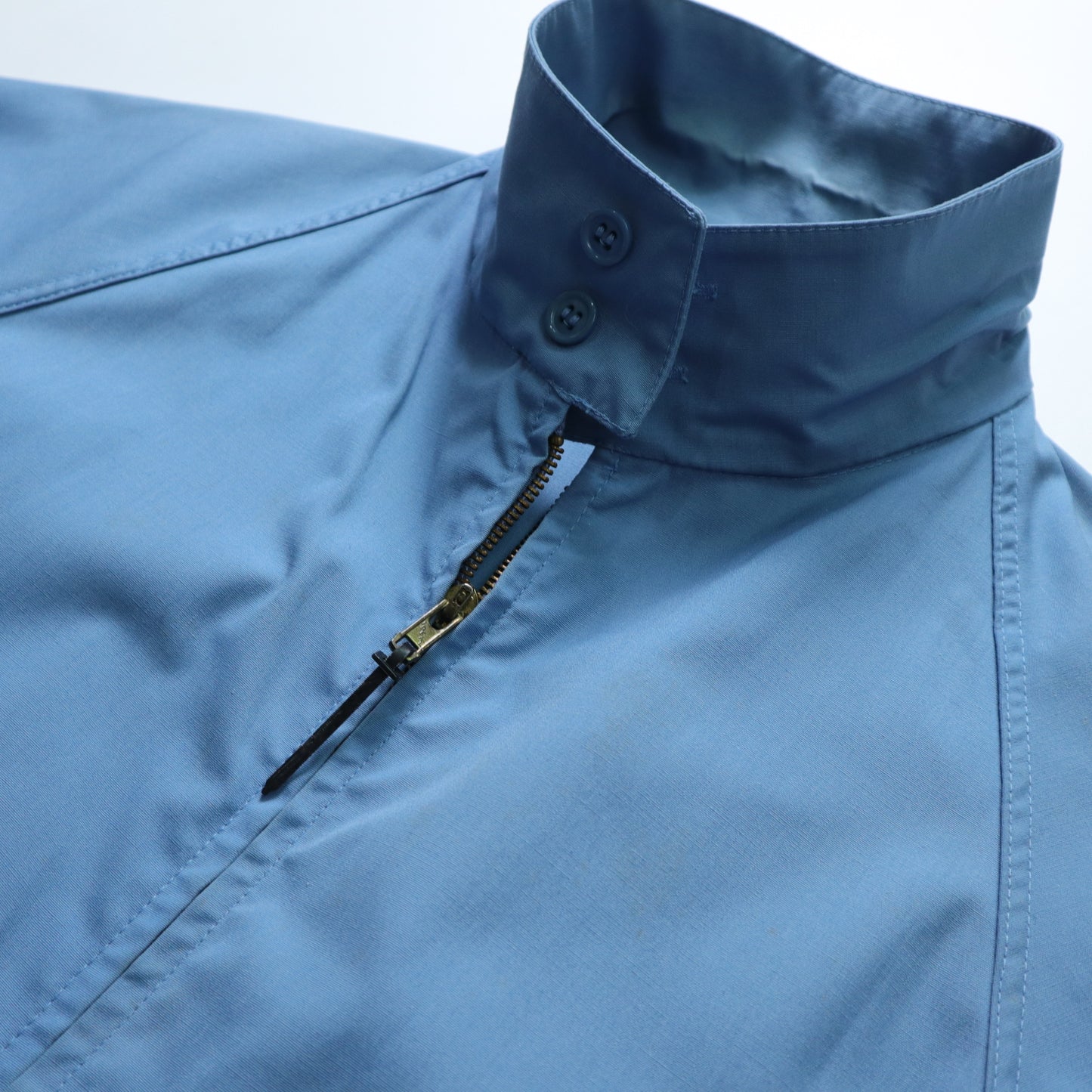 70s London Fog American made sky blue Harrington coat IDEAL zipper