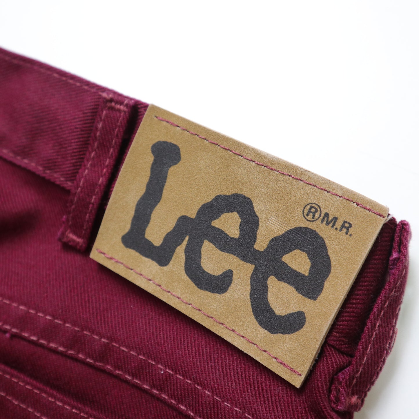 (32W)70-80s Lee Riders USA-made burgundy trousers