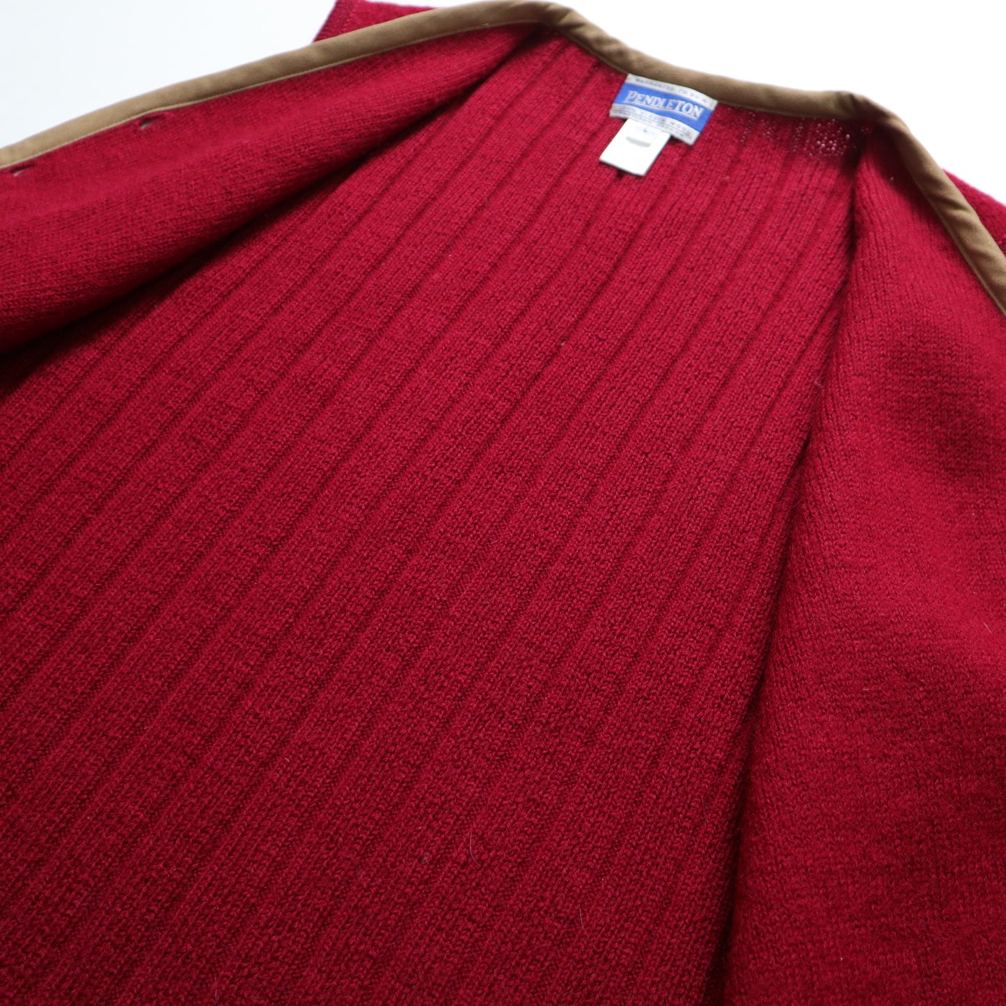 90s Pendleton burgundy wool walnut button vest