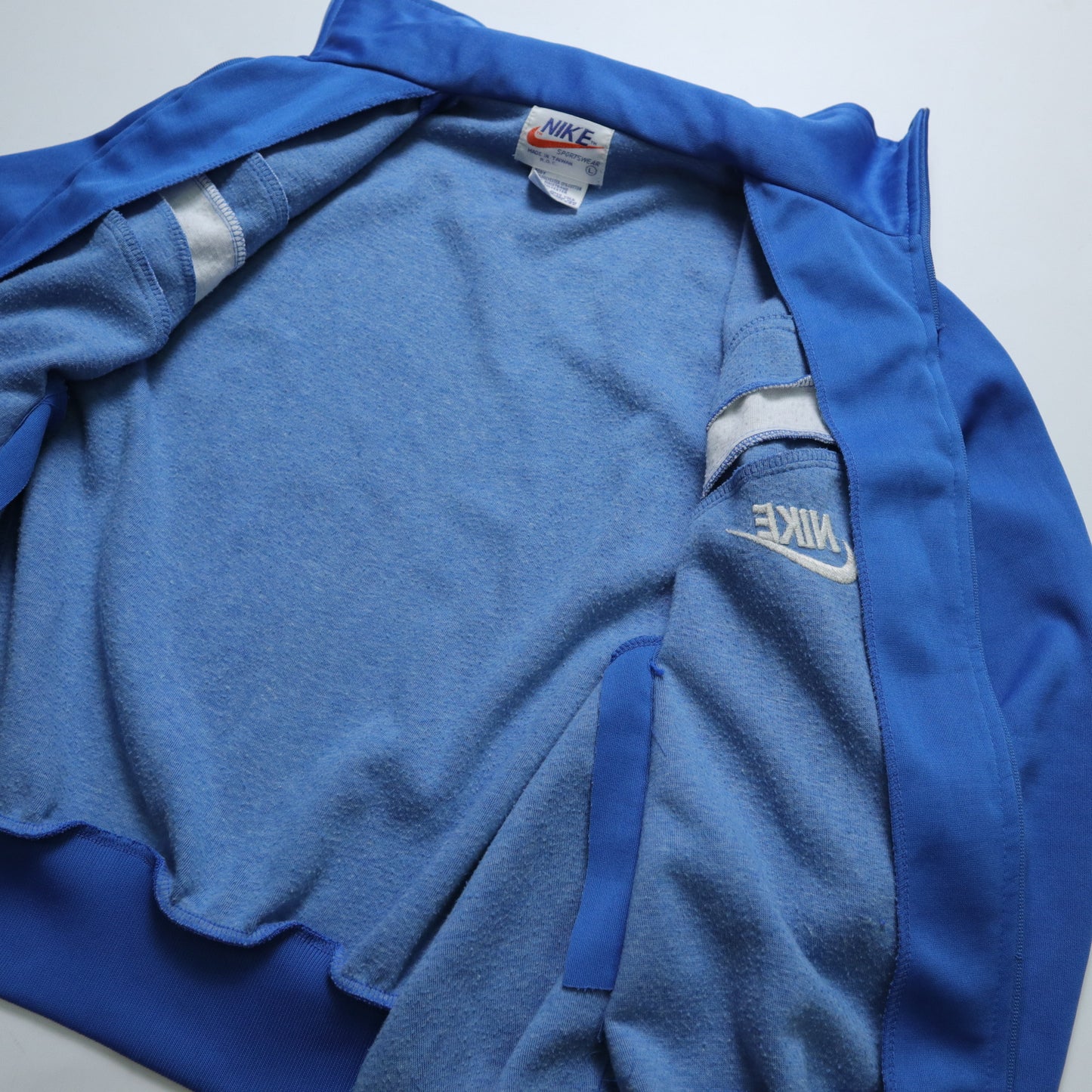 1970s NIKE 台灣製 藍白拼色運動外套