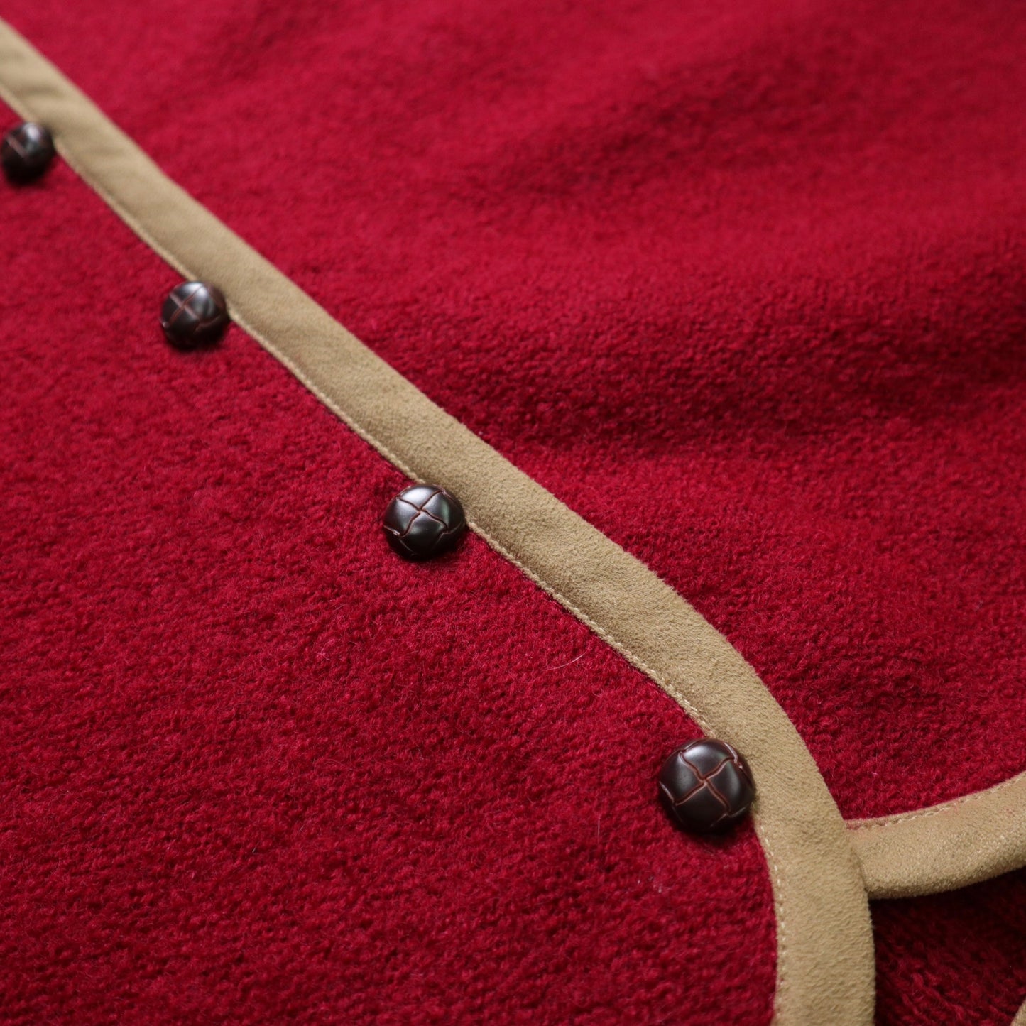 90s Pendleton burgundy wool walnut button vest