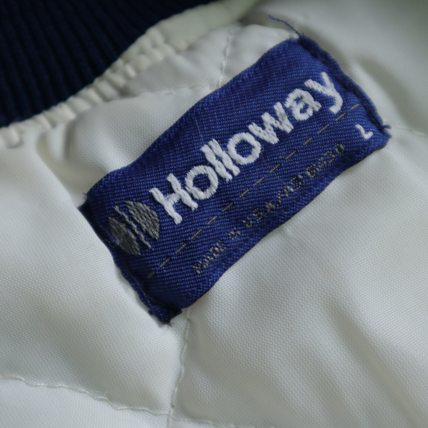 1980s Holloway 美國製 Liquid Carbonic 深藍色棒球外套