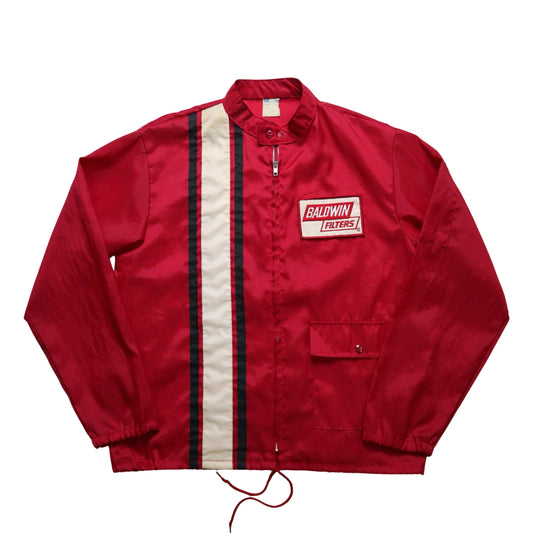 1970s Hurizon American-made red windproof racing jacket