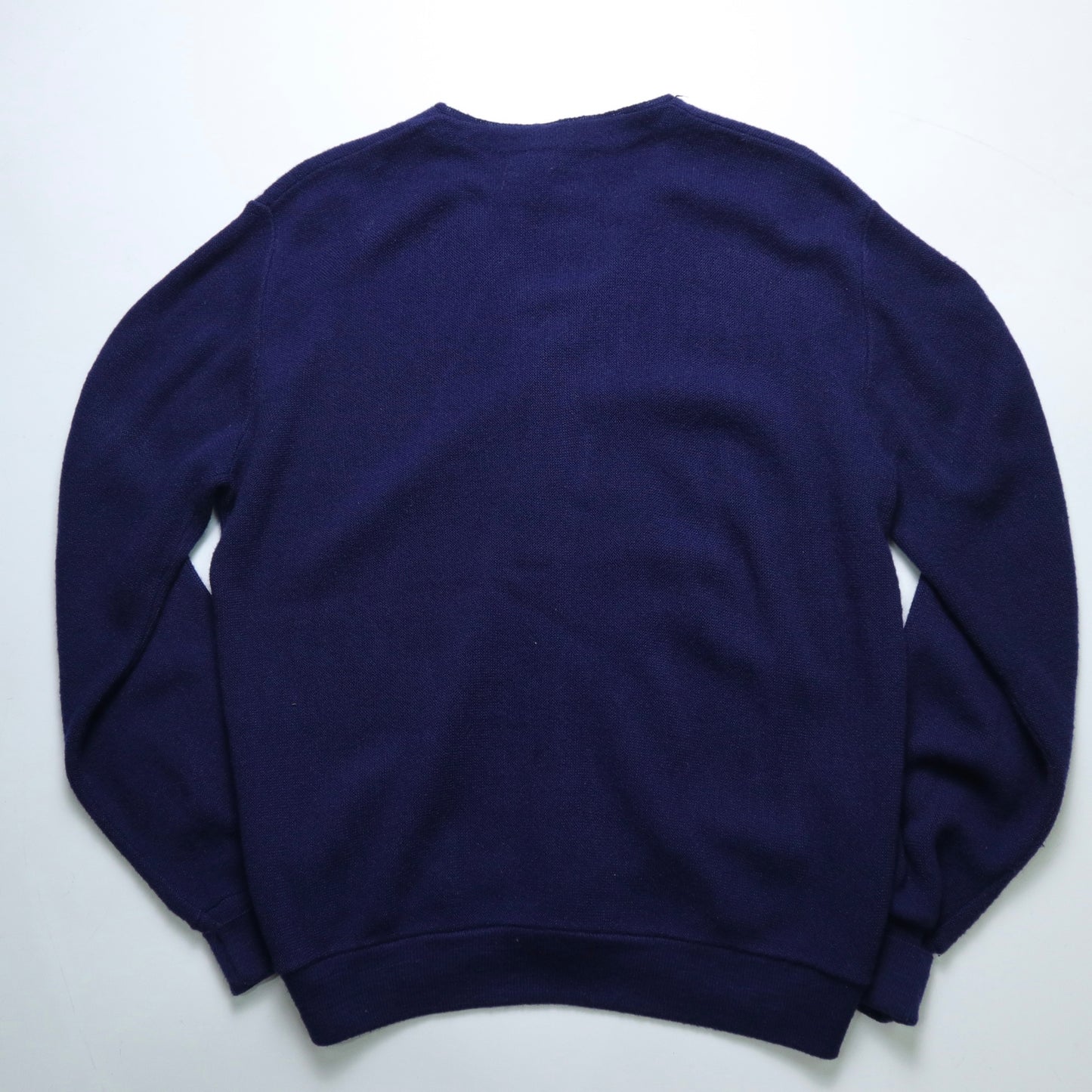 1980s Lacoste IZOD USA-made navy cardigan sweater
